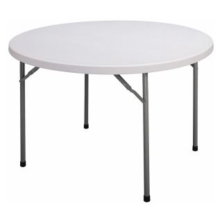 Correll Round Blow Molded Folding Banquet Table   Folding Tables & Chairs
