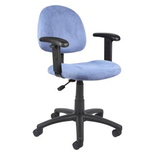 Boss Microfiber Deluxe Posture Chair with Adjustable Arms   Desk Chairs