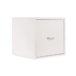 Organize It All White Storage Open Drawer Cube