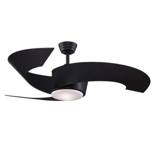 Fanimation Torto 52 inch Black 2 light Ceiling Fan   15259949