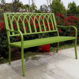 Innova Lakeside 46.5 in.Steel Bench   Outdoor Benches