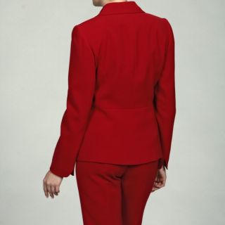 Tahari ASL Womens Red Belted Pant Suit  ™ Shopping   Top