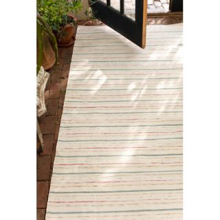 Dash and Albert Rugs Woven Cotton Fine Rag Ivory Area Rug