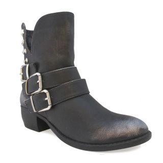 Olivia Miller Womens Harley Black Motorcycle Boots