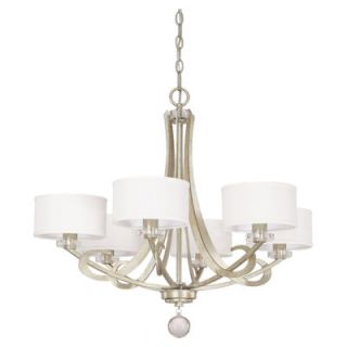 Capital Lighting Hutton 6 Light Chandelier with Shades