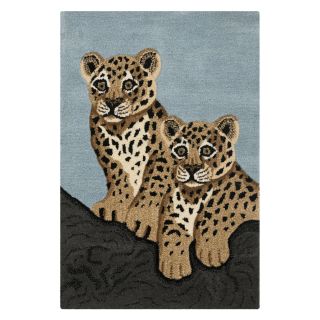 Safavieh WLD205A 2 Wilderness Rug   Blue / Charcoal   2 x 3 ft.   Area Rugs