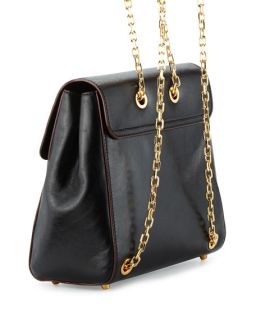 Marc Jacobs J Marc Leather Chain Strap Backpack, Black
