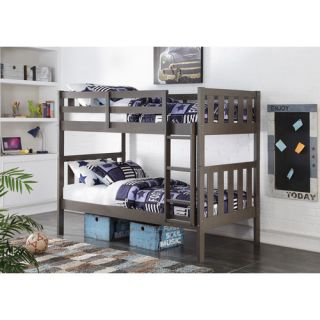 Twin Over Twin Wide Mission Bunk Bed
