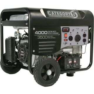 Category 5 Electric Start Generator with Wireless Remote Control — 4000 Surge Watts, 3500 Rated Watts, EPA-Compliant, Model# 46505