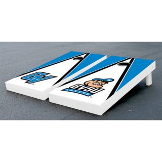 NCAA Alternating Triangle Wooden Cornhole Game Set by Victory Tailgate