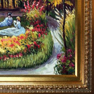 Tori Home In the Garden by Claude Monet Framed Painting Print