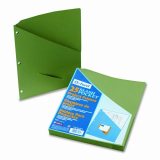Essentials Slash Pocket Project Folders, Jacket, Letter, 25/Pack