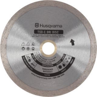 Husqvarna Continuous Rim Diamond Blade — 7in., Model# TSD-C 7in. Dri Disc