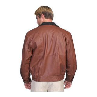 Mens Scully Leather Featherlite Leather Jacket w/ Double Collar 48