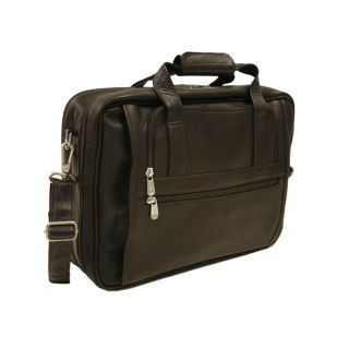 Piel Leather Large/Ultra Compact Computer Bag   Chocolate   Computer Laptop Bags