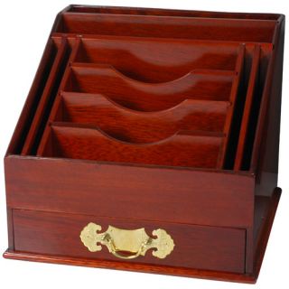 Oriental Furniture Rosewood Stationery Stand in Shiny Lacquer ST