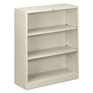 HON Light Grey 3 shelf Metal Bookcase   13558254  