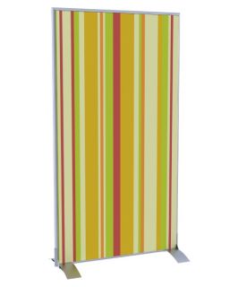 Paperflow EasyScreen Yellow Green and Red Vertical Stripe Room Divider Screen   Room Dividers