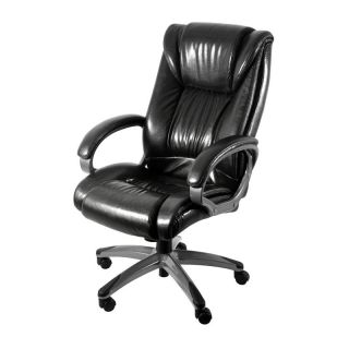 Z Line Leather Executive Chair   Black / Graphite   Desk Chairs
