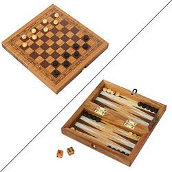 Checkers/ Backgammon Travel Game Set (Thailand)  