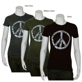 Los Angeles Pop Art Womens Peace, Love and Music T shirt  