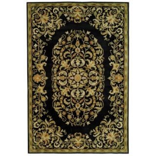 Safavieh Handmade Heritage Black Wool Rug (5 x 8)