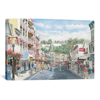 Main St Mackinaw by Stanton Manolakas Painting Print on Canvas