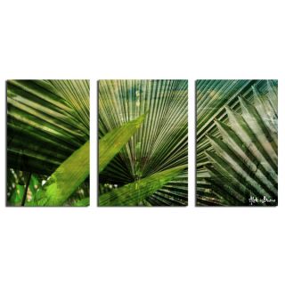 Alexis Bueno Abstract Palm Leaves 2 piece Oversized Canvas Wall Art