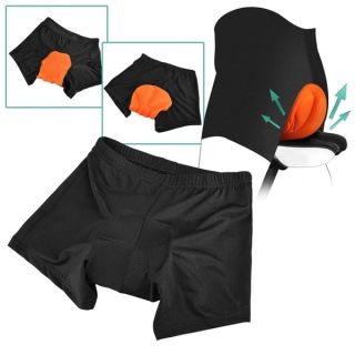 Zodaca Orange/ Black Men Silicone Gel 3D Padded Breathable Sport