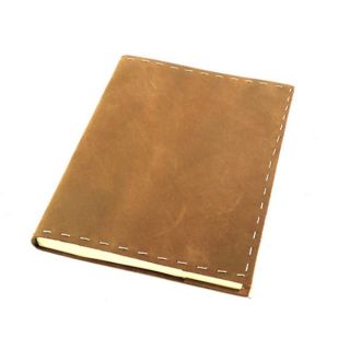 Handmade Refillable Leather Journal with Edge Stitching (India