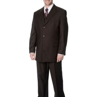 Caravelli Fusion Mens Brown 3 piece Vested Suit   Shopping