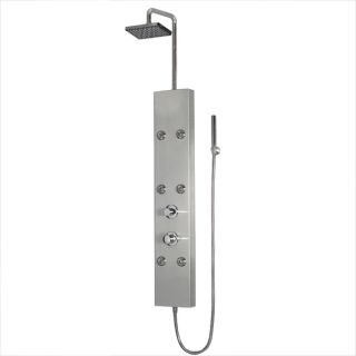 Ariel A301 Stainless Steel Shower Panel with Thermostatic Faucet
