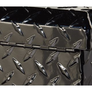 Locking Aluminum Chest Truck Box — Standard Style, Black Finish, 56in. x 15 3/4in. x 20in. x 18in., Model# 36012755  Truck Chests