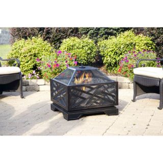 Pleasant Hearth Martin Wood Burning Fire Pit in Rubbed Bronze