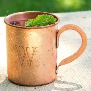 Cathys Concepts Personalized Moscow Mule Copper Mug with Polishing Cloth   Beverage Servers