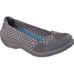 Womens Skechers Relaxed Fit Savor Just Weave It Charcoal