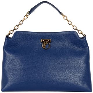 Versace Collection Pebble Leather Shoulder Bag   Shopping
