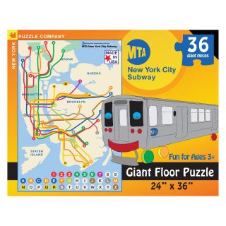 New York City Subway 36 Piece Kids Floor Puzzle   Kids Puzzles & Games