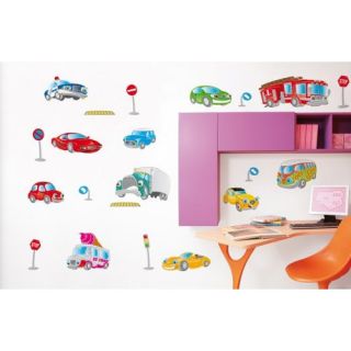 20 Piece Cars, Trucks and More Wall Decal by Smart Deco