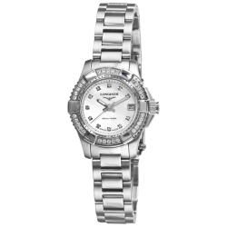 Longines Womens HydroConquest Stainless Steel Diamond Watch