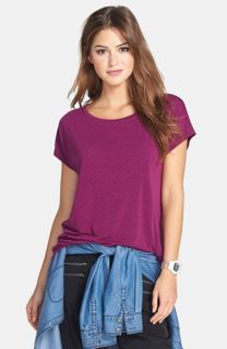 Caslon® Pointelle Dot Tee