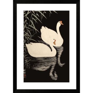 Gallery Direct Japanese Ducks by Vintage Asian art Framed Paper Print