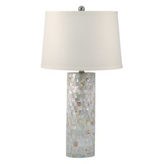 Lamp Works Mother of Pearl 28 H Table Lamp with Empire Shade