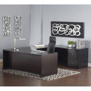 Jesper Office 2000 Series U Shaped Executive Desk with Mobile Pedestal   Desks