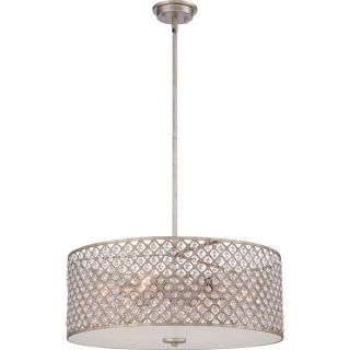 Chrome/ Crystal 4 light Round Ceiling Chandelier