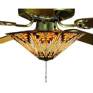 Mission Southwest Nuevo Fan Light Fixture by Meyda Tiffany