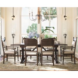 Paula Deen Down Home Family Style 7 piece Dining Set   Molasses with Cushion Chairs