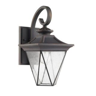 Chloe Transitional 1 light Rustic Bronze Oudoor Wall Sconce   15940188