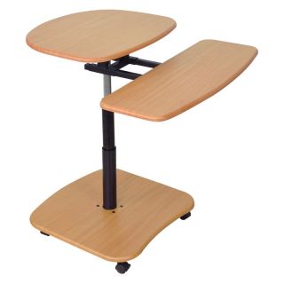 Hydraulic Sit or Stand Adjustable Height Multimedia Cart   Computer Carts