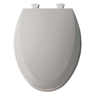 Bemis B1500EC162 Elongated Closed Front Molded Wood Toilet Seat with Cover in Silver   Toilet Seats